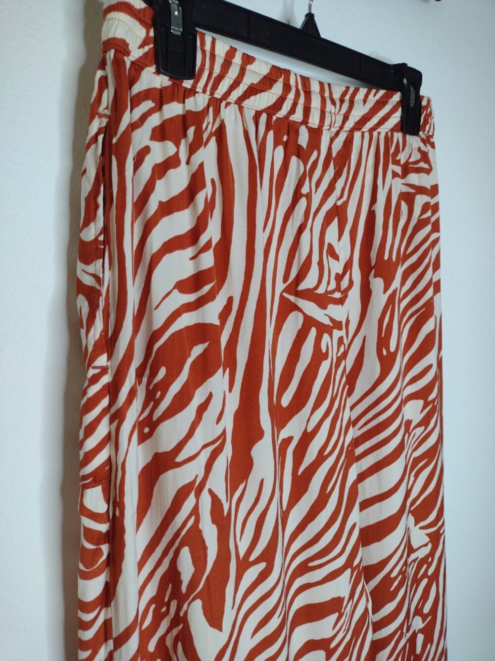 NWT Joie Women's Rust/Cream/Wide Leg Pants Size Medium - Picture 6 of 10